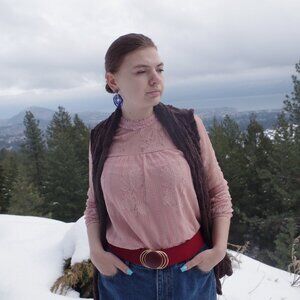 Pink Ladies Lace Blouse By Miss Chievous